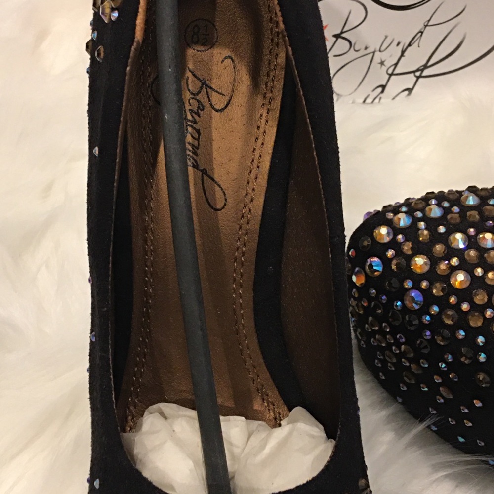 Beyond Maybel-01 Rhinestone Platform Heels - Picture 8 of 16